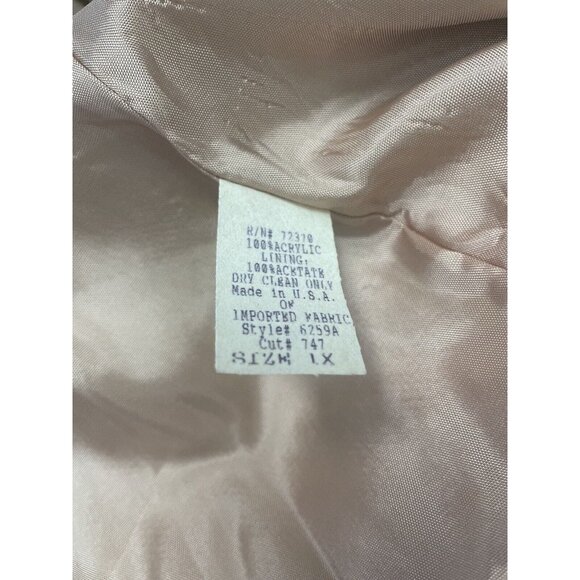 Vintage AB Sport Wool-Look Blazer Women’s 1X Southwest Horses Eagle - Picture 9 of 12